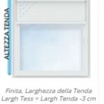 Finita, Larghezza della Tenda Largh Tess = Largh Tenda -3 cm